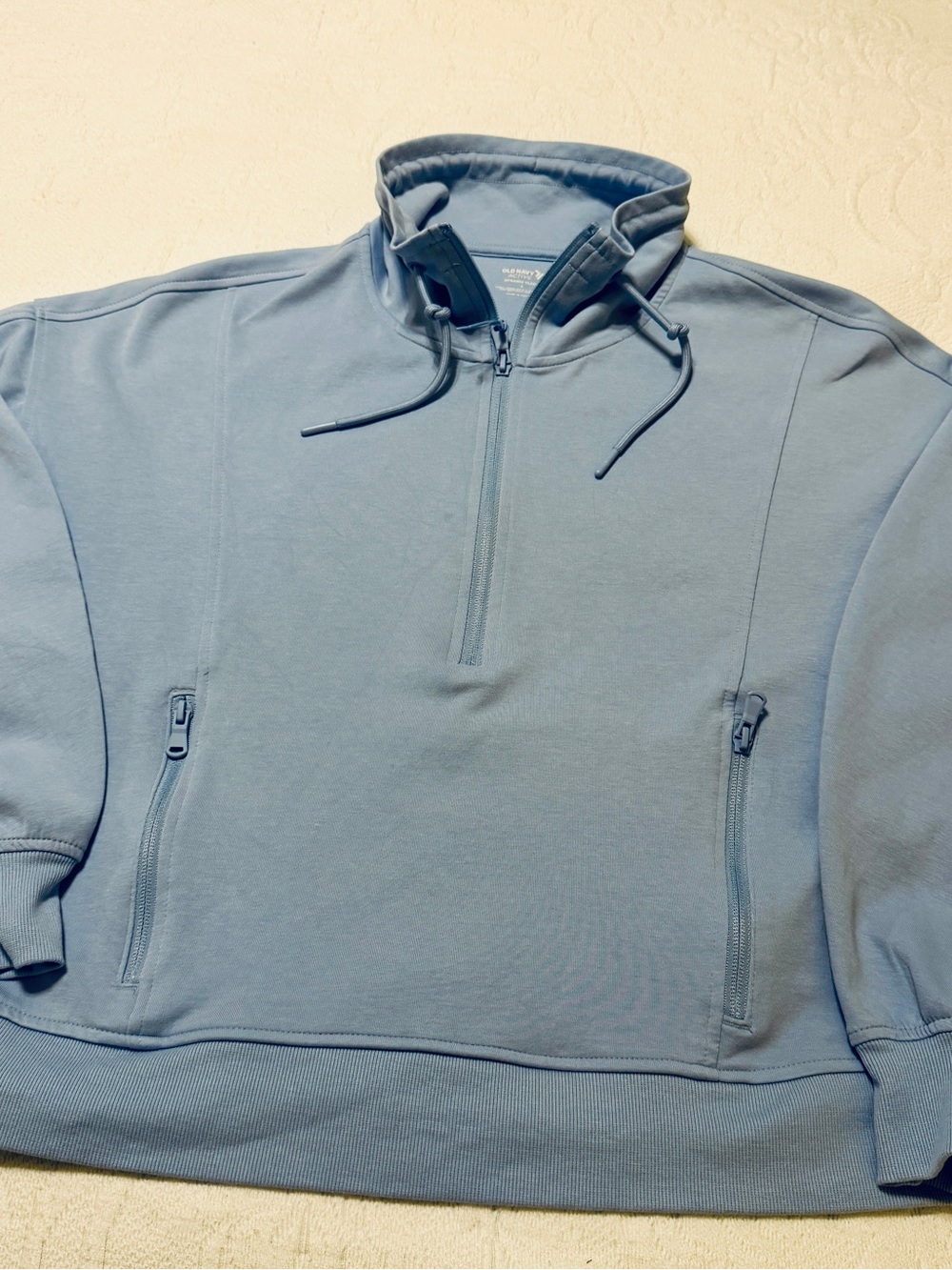 Old Navy Light Blue Active Dynamic Fleece Pullover